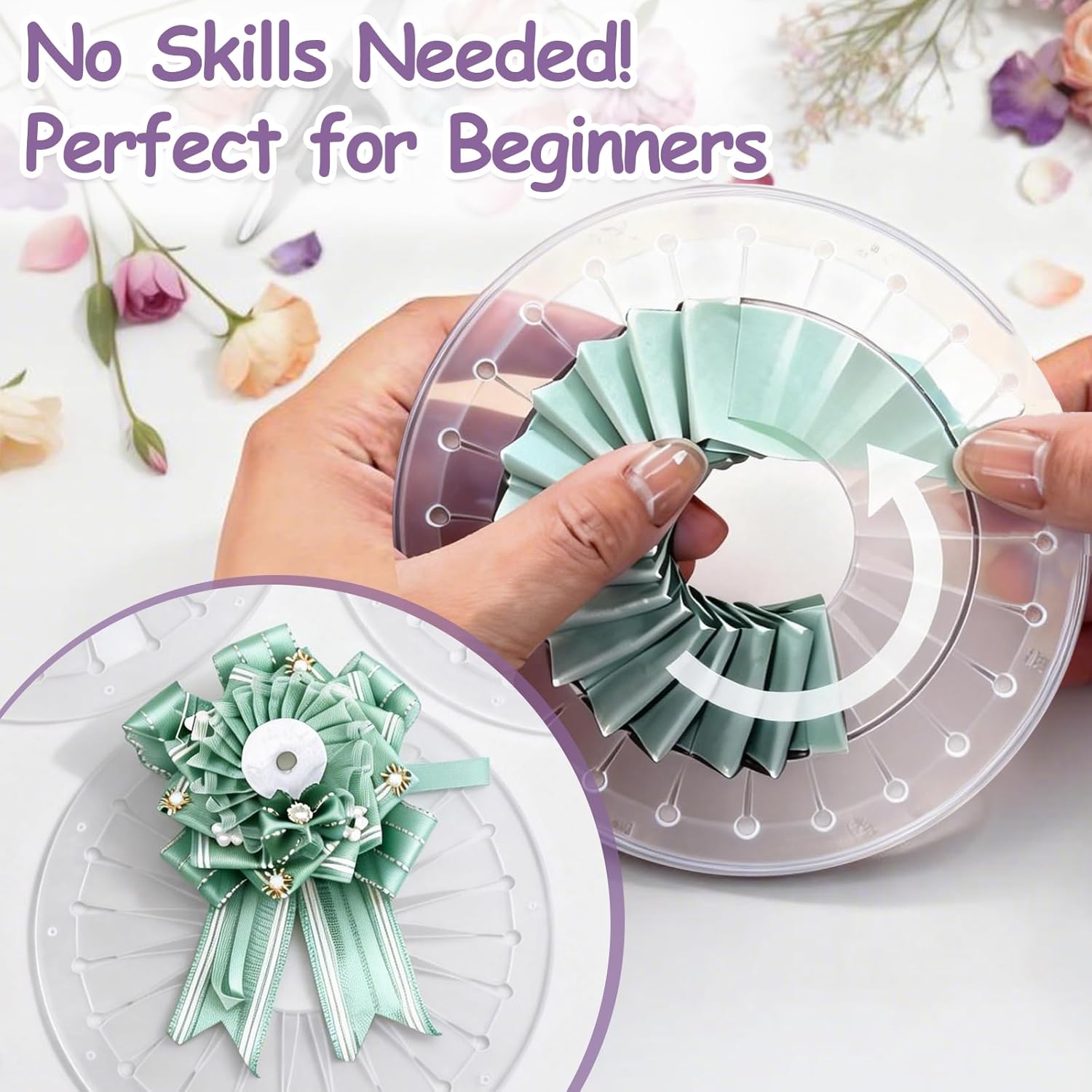 Typewriter Ribbon Roll - Pembuat Roset 9cm 12cm 15cm DIY