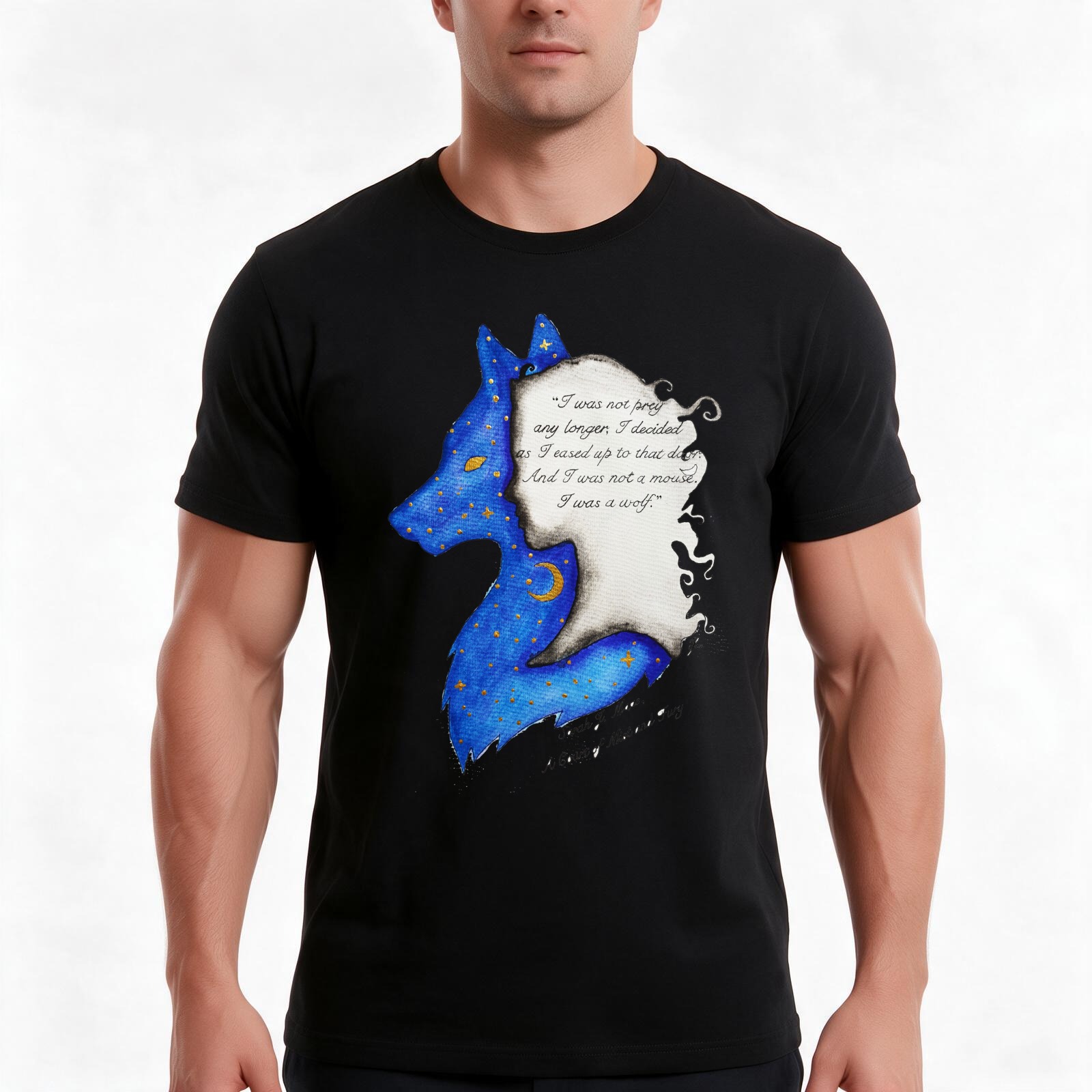 Collectible Vintage T Shirts - Kaos Wolf and Girl (Koleksi Seni