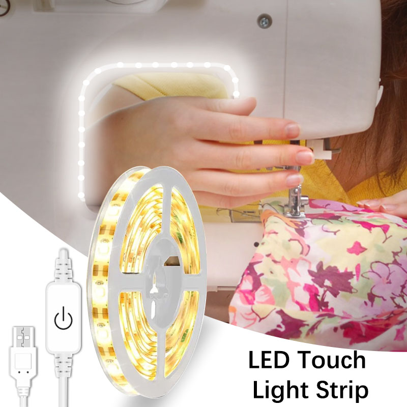 Typewriter Ribbon Roll - Lampu setrip LED 2835 sensor sentuh,