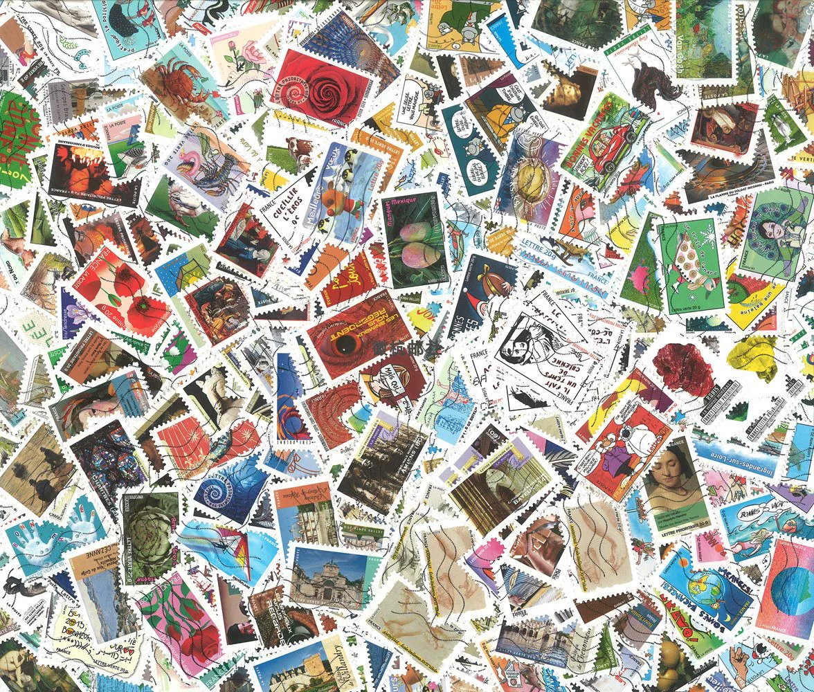 100 Buah Prangko Bekas Prancis - Collectible Vintage Postage Stamps ulasan dan harga