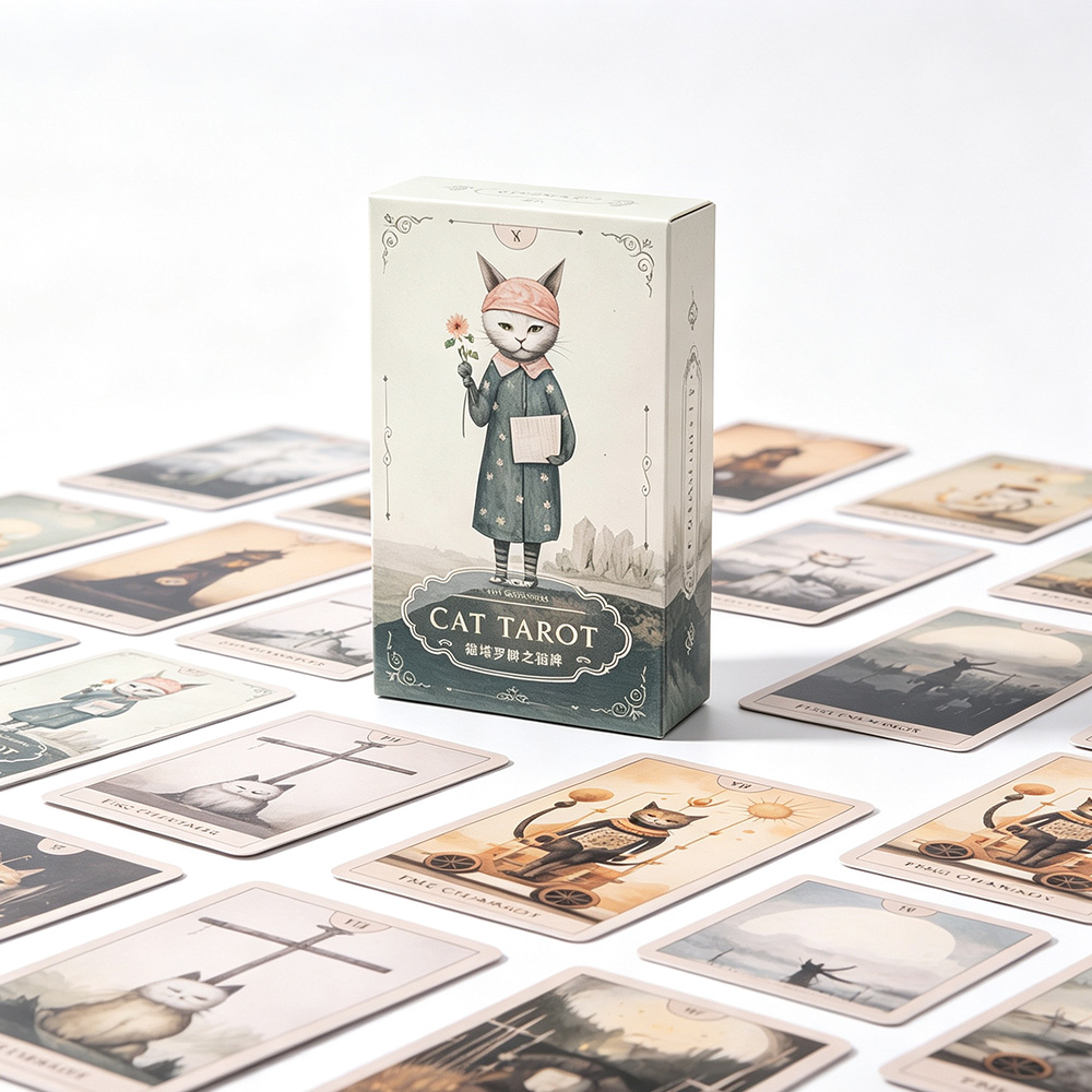 Set Kartu Tarot Kucing, 78 Kar - Vintage Collectible Board Games ulasan dan harga