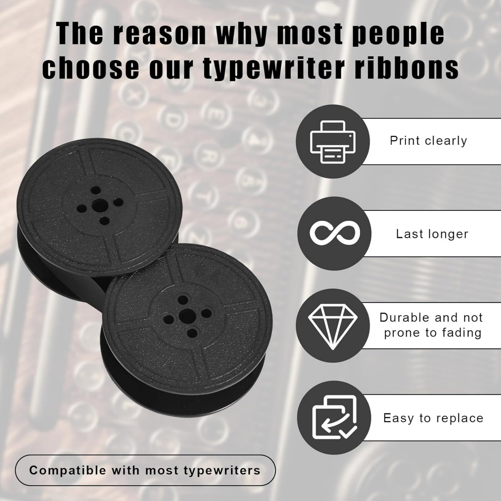 2 Buah Pita Mesin Ketik Univer - Typewriter Ribbon Roll ulasan dan harga