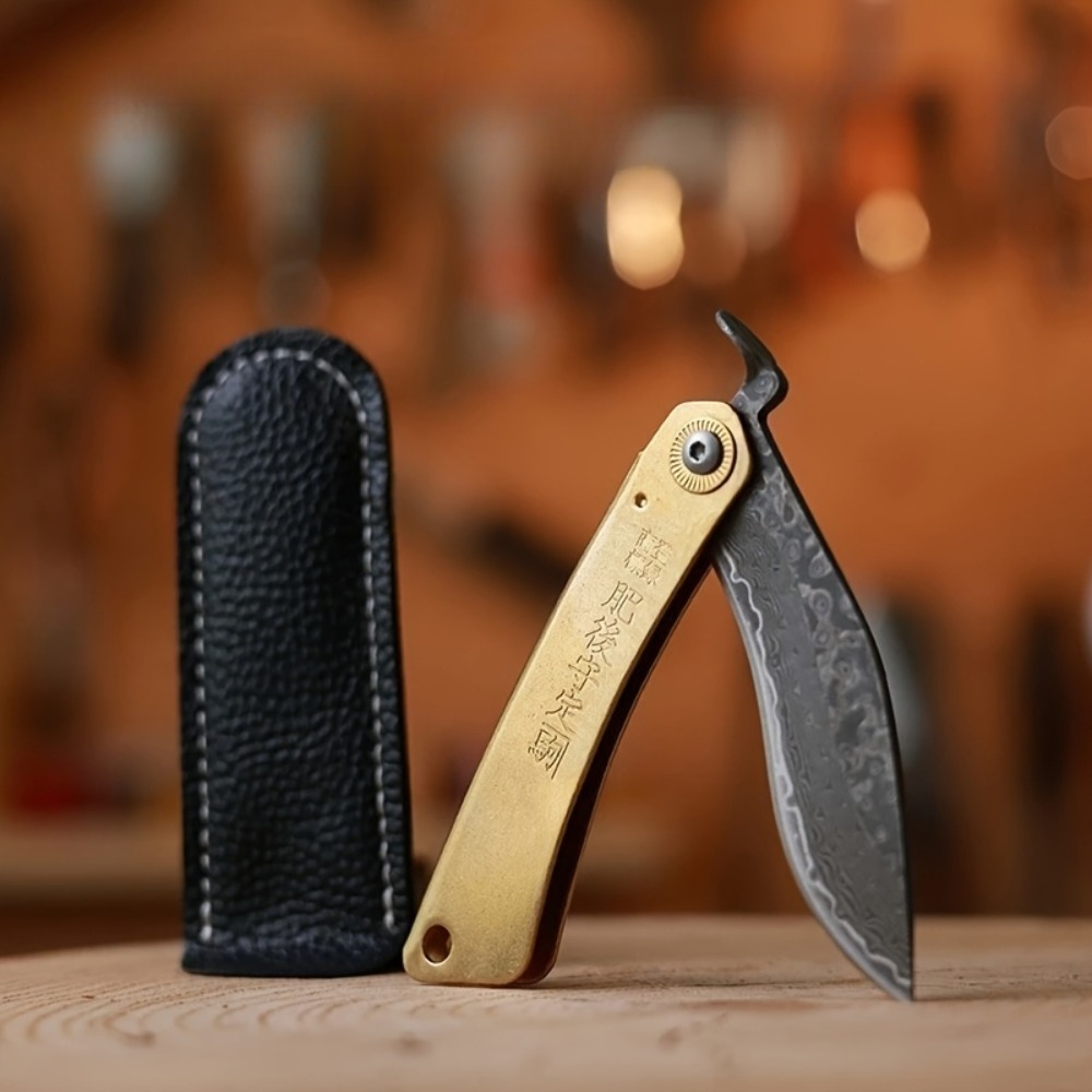 Pisau Lipat Saku Gagang Kuning - Vintage Collectible Knives ulasan dan harga