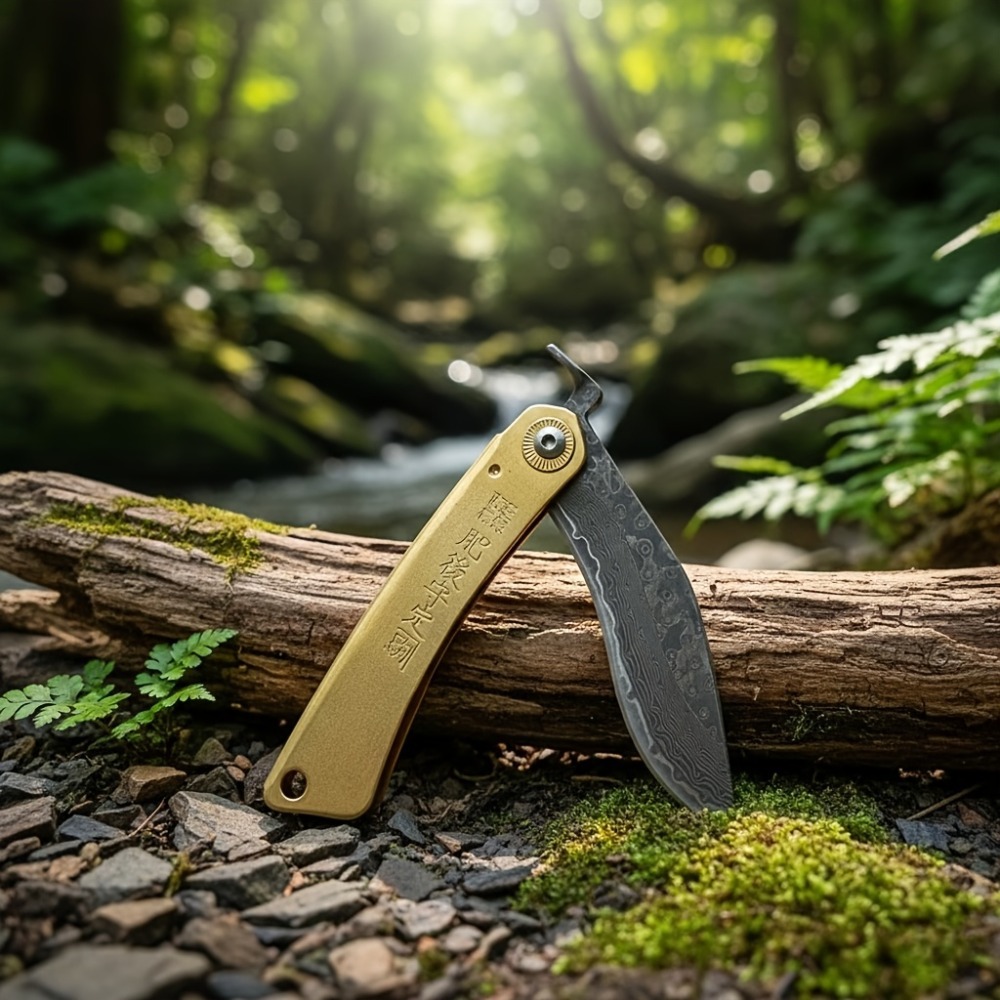 Pisau Lipat Saku Gagang Kuning - Vintage Collectible Knives ulasan dan harga