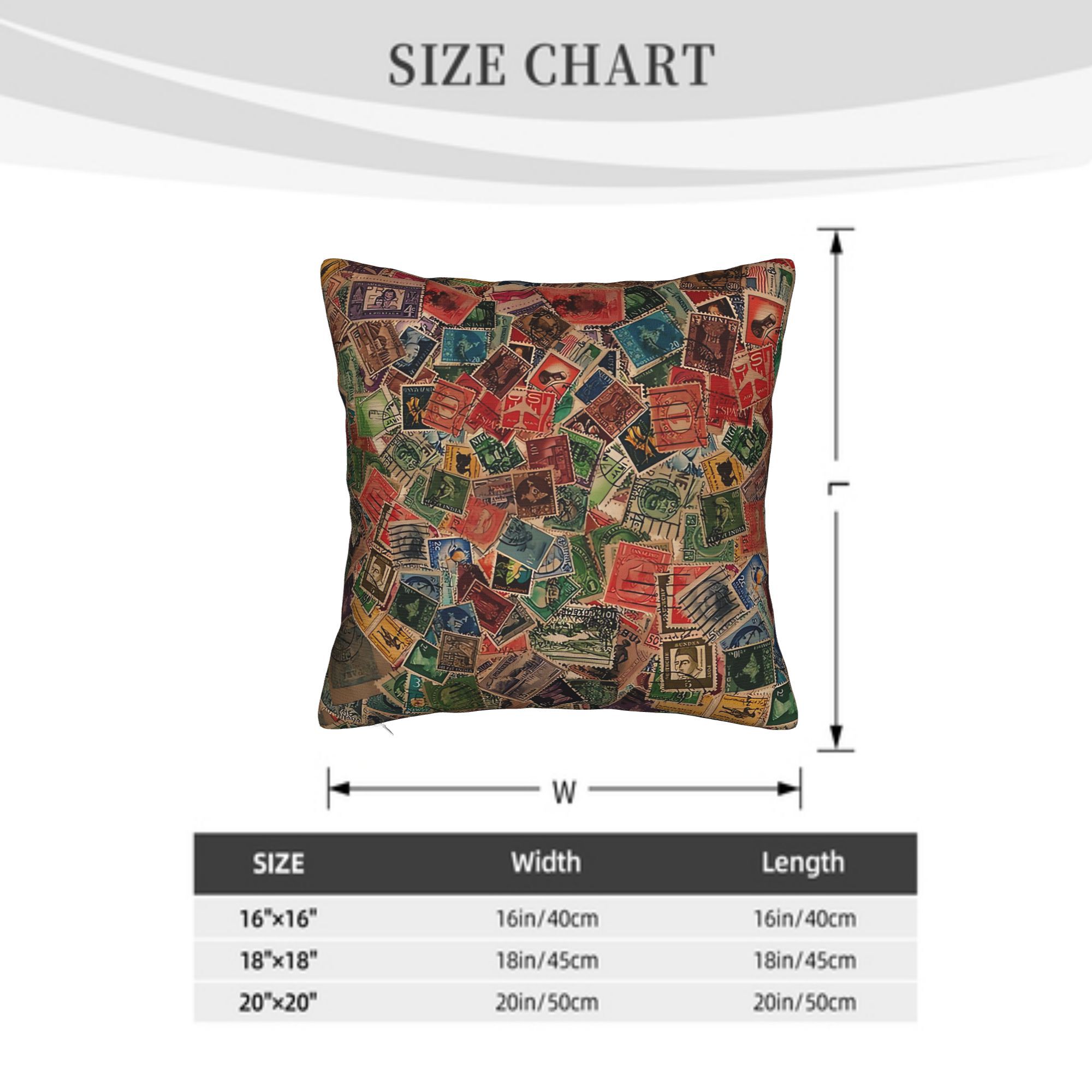 Sarung Bantal Elegan Menampilk - Collectible Vintage Postage Stamps ulasan dan harga