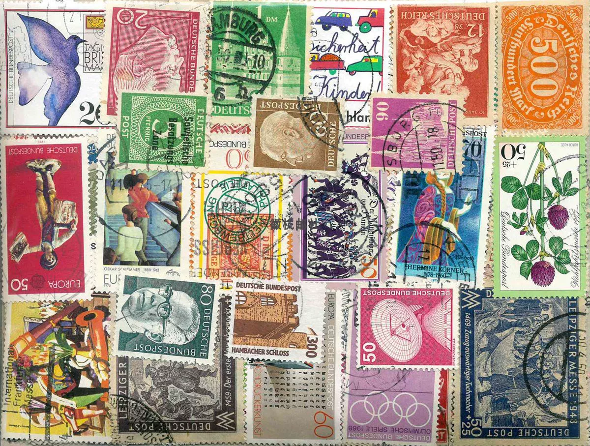 Prangko Bekas Jerman Barat Era - Collectible Vintage Postage Stamps ulasan dan harga