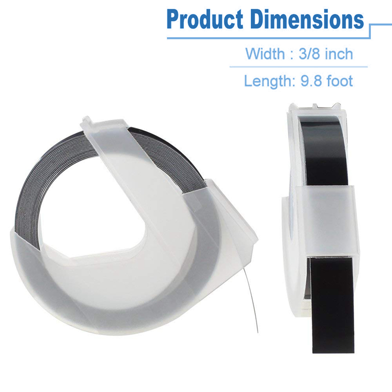 Pita Label Timbul Warna 3D 9Mm - Typewriter Ribbon Roll ulasan dan harga