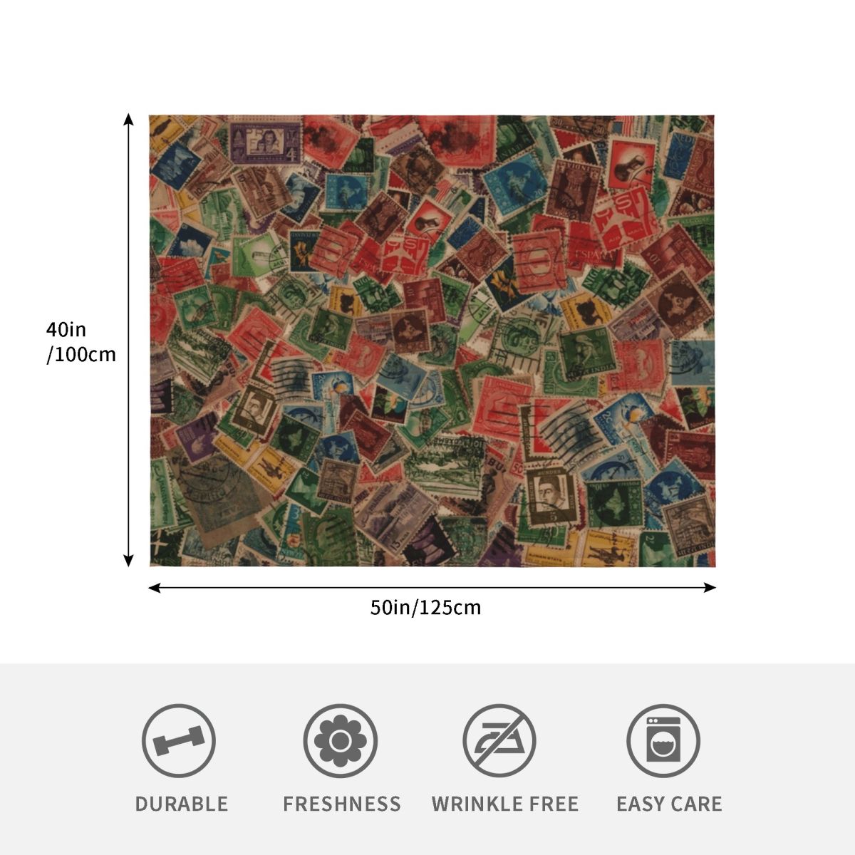 Selimut Lembut Berbulu Halus u - Collectible Vintage Postage Stamps ulasan dan harga